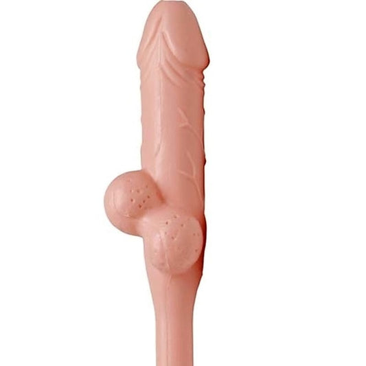 Pipedream Jumbo Pecker Penis Shape Sipping Straw Single - Party Gifts and Novelties