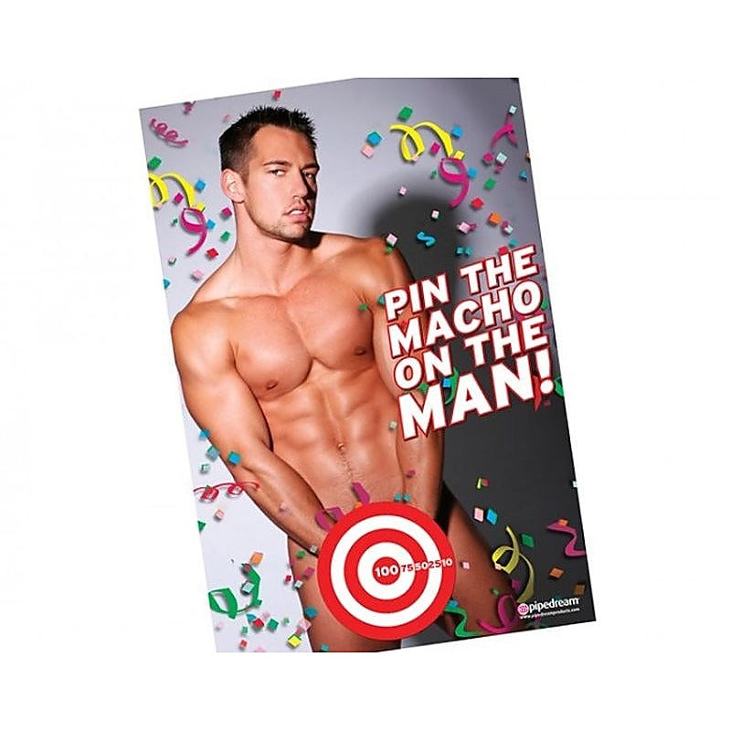 Pipedream Bachelorette Party Pin The Macho On The Man - Party Gifts and Novelties