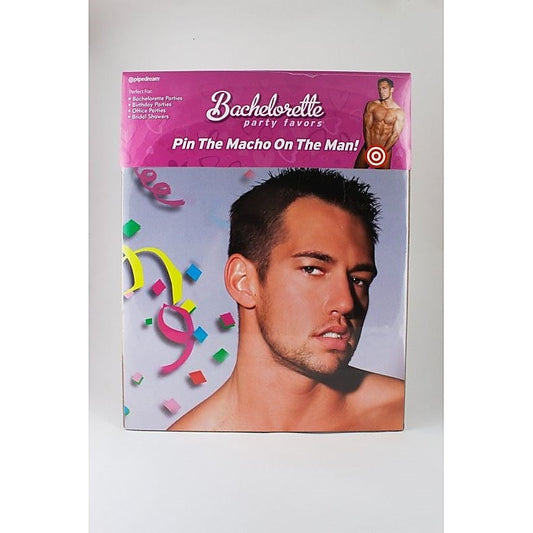Pipedream Bachelorette Party Pin The Macho On The Man - Party Gifts and Novelties
