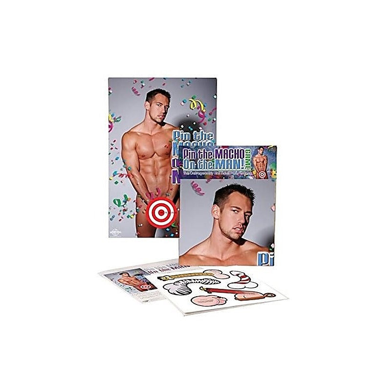 Pipedream Bachelorette Party Pin The Macho On The Man - Party Gifts and Novelties