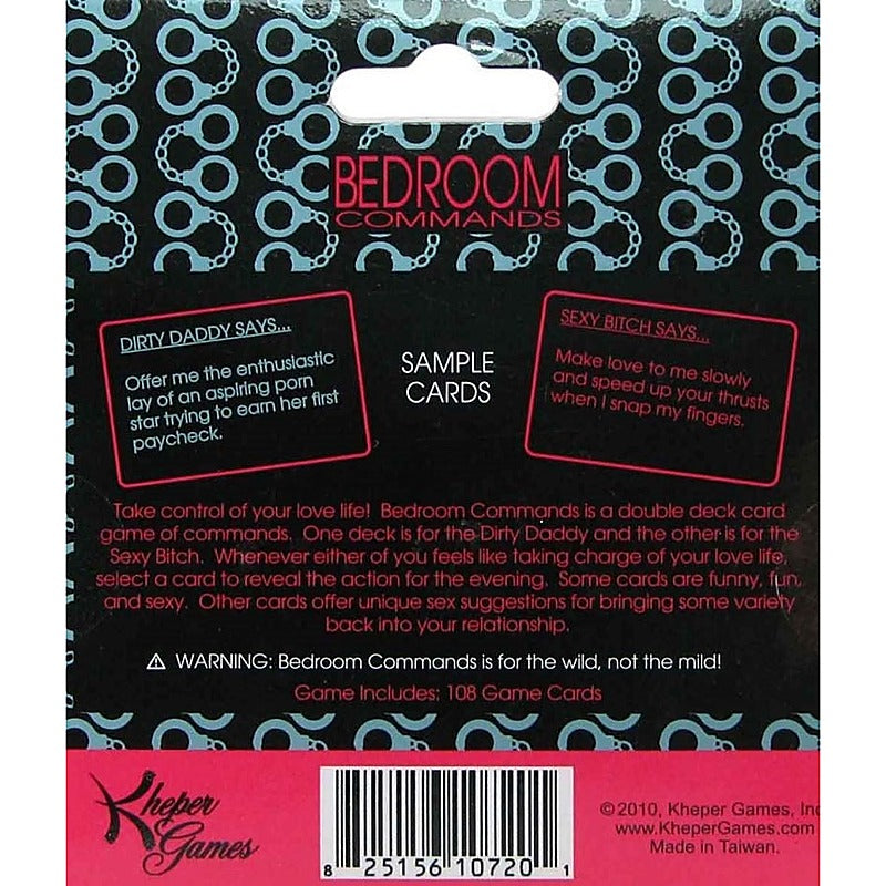 Bedroom Commands Card Game by Kheper Games - Sex Games, Coupons and Tricks