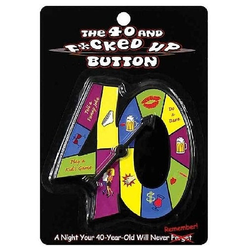 The 'F*cked Up' 40th Birthday Celebration Button - Sex Games, Coupons and Tricks