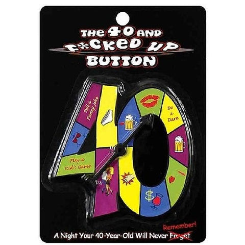 The 'F*cked Up' 40th Birthday Celebration Button - Sex Games, Coupons and Tricks