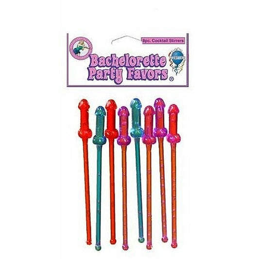 Bachelorette Party Favors Cocktail Stirrers 8 Pack - Bachelorette and Bucks