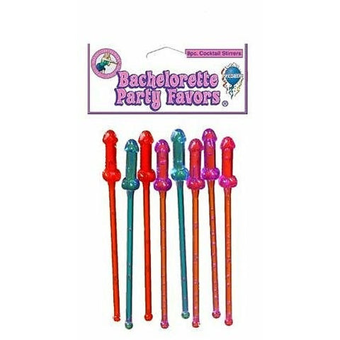Bachelorette Party Favors Cocktail Stirrers 8 Pack - Bachelorette and Bucks