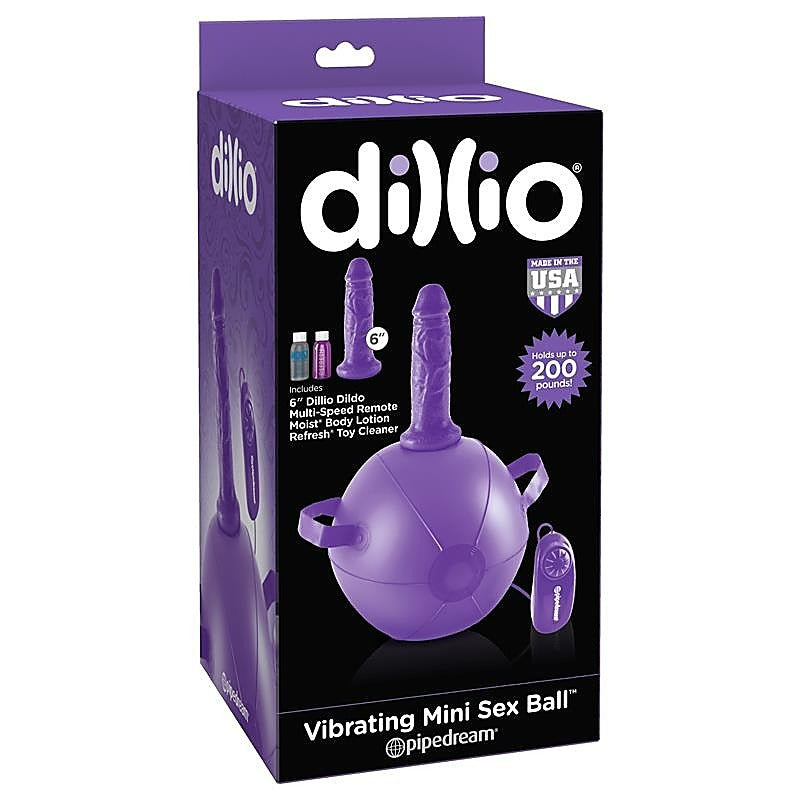 Dillio Vibrating Inflatable Mini Sex Ball - Inflatable Dildos and Vibrators
