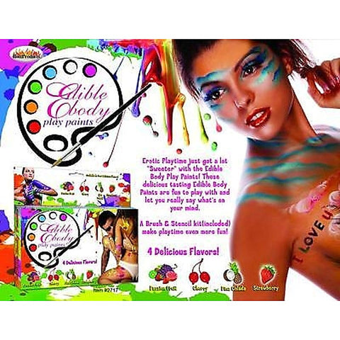 Premium Edible Body Paints by Hott Products - Massage Oils and Lubricants