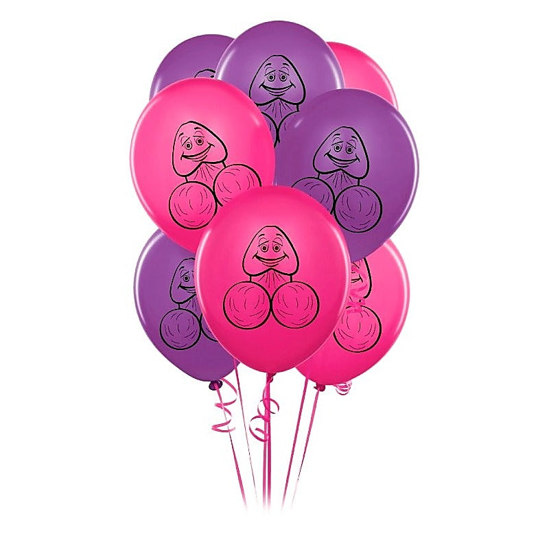 Pipedream Bachelorette Party Favors Pecker Balloons 8 Pack - Sex Games, Coupons and Tricks