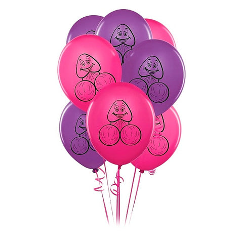 Pipedream Bachelorette Party Favors Pecker Balloons 8 Pack - Sex Games, Coupons and Tricks