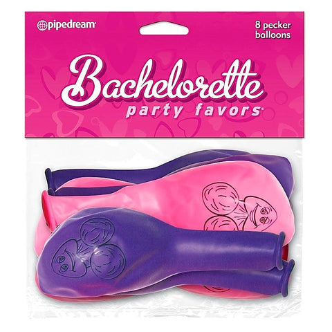 Pipedream Bachelorette Party Favors Pecker Balloons 8 Pack - Sex Games, Coupons and Tricks