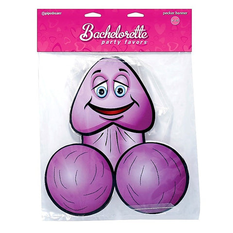 Pipedream Bachelorette Party Favors 12 Feet Pecker Banner - Sex Games, Coupons and Tricks