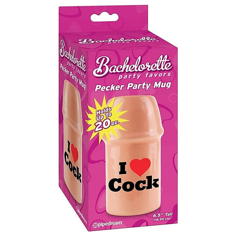 Pipedream Bachelorette Party Pecker Party Mug I Love Cock - Sex Games, Coupons and Tricks
