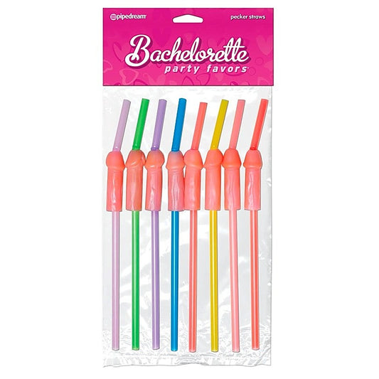 Pipedream Bachelorette Party Penis Shape Pecker Straws - Sex Games, Coupons and Tricks