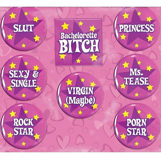 Pipedream Bachelorette Party Favors Party Buttons Adult Game - Sex Games, Coupons and Tricks