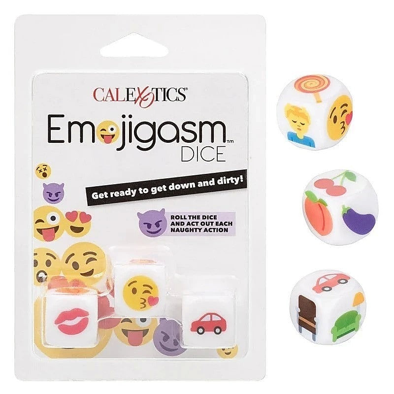 Premium Emojigasm Dice by California Exotics - Sex Games, Coupons and Tricks
