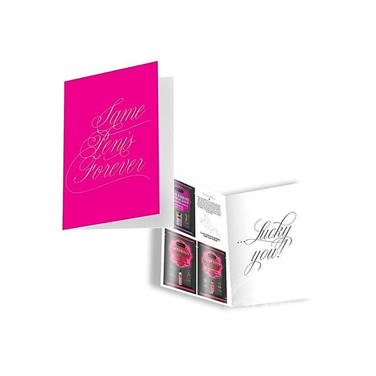 Naughty Notes Greeting Card Same Penis Forever