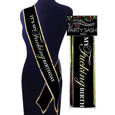 Its My Fucking Birthday Sash by Little Genie - Sex Games, Coupons and Tricks