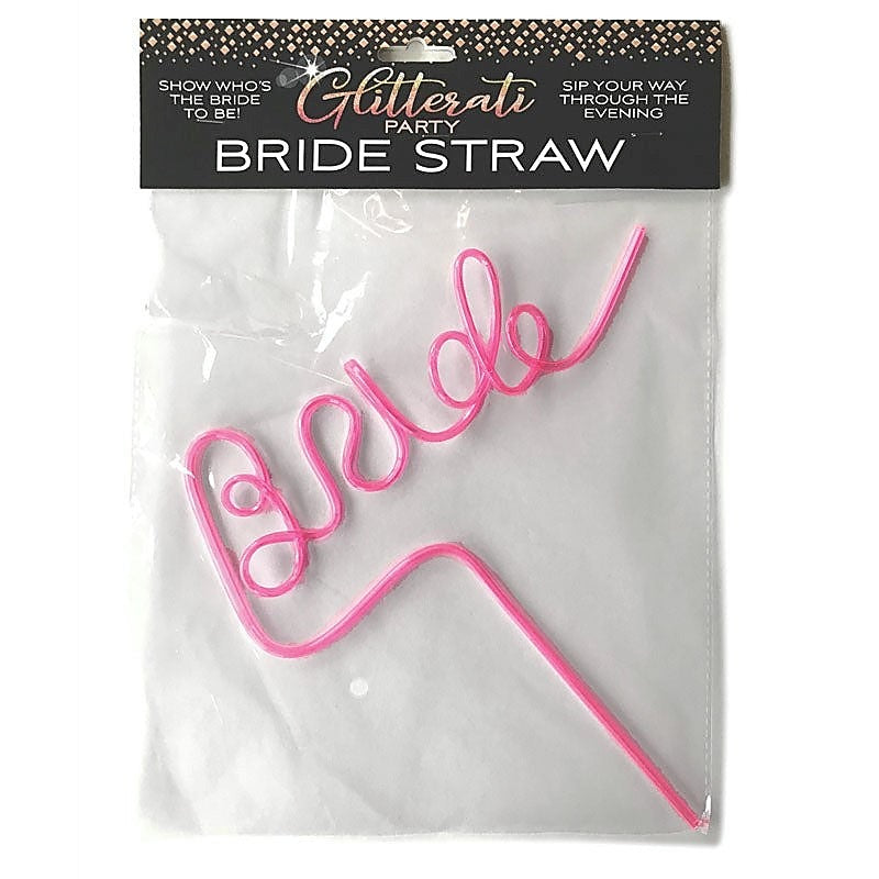 Premium Glitterati Bride Straw by Little Genie - Bachelorette and Bucks