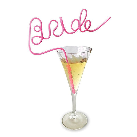 Premium Glitterati Bride Straw by Little Genie - Bachelorette and Bucks