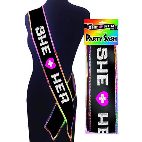 Premium She + Her Party Sash by Little Genie - Sex Games, Coupons and Tricks