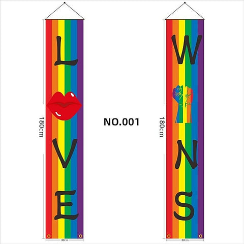 Premium Gay Pride Door Banner by BDStyle - Party Gifts and Novelties