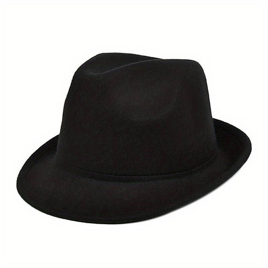 Rolled Brim Canvas Fedora