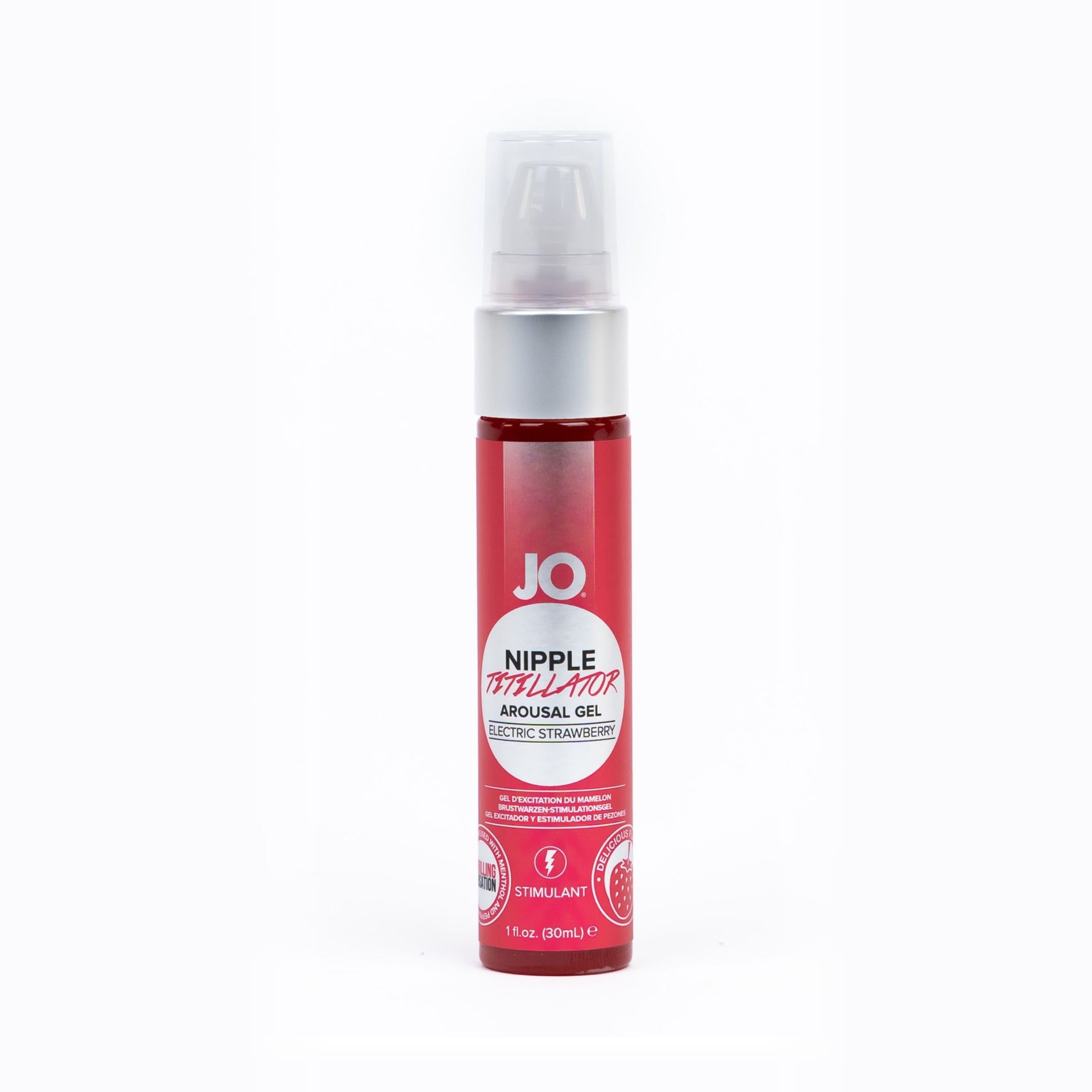 System JO Nipple Titillator Arousal Gel Strawberry 30ml Water Based Lubes