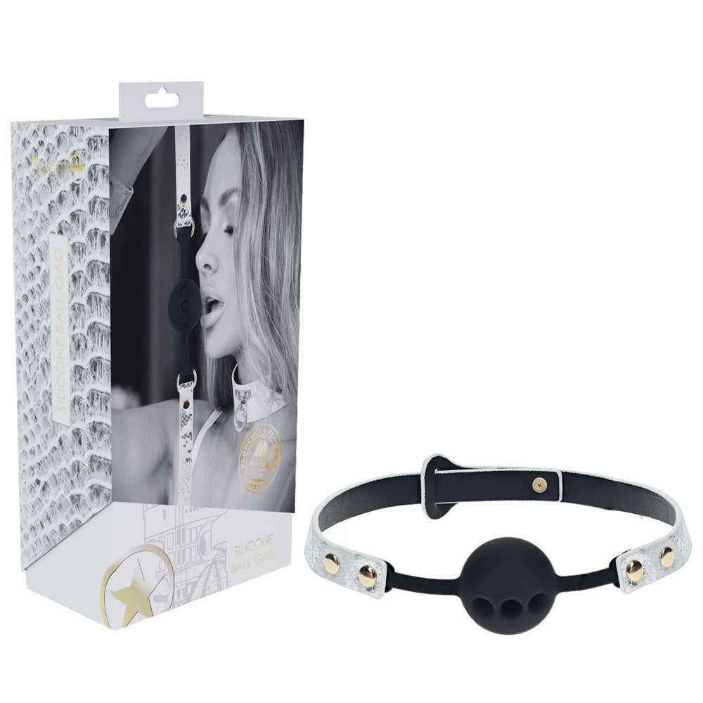 Shots Toys OUCH! Florence Collection Brethable Silicone Ball Gag Bondage Gags and Bits