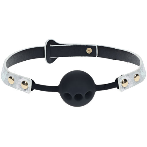 Shots Toys OUCH! Florence Collection Brethable Silicone Ball Gag - Bondage Gags and Bits