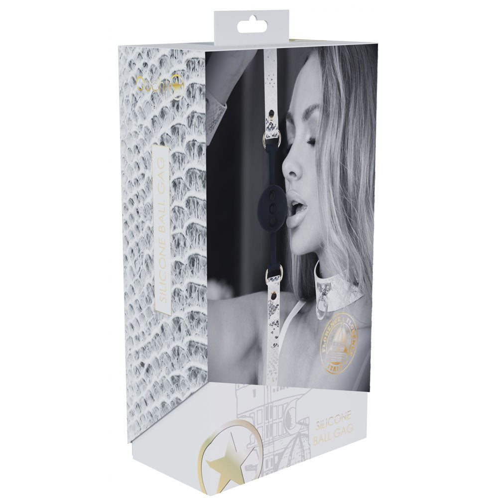 Shots Toys OUCH! Florence Collection Brethable Silicone Ball Gag Bondage Gags and Bits
