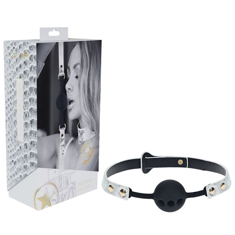 Shots Toys OUCH! Florence Collection Brethable Silicone Ball Gag - Bondage Gags and Bits