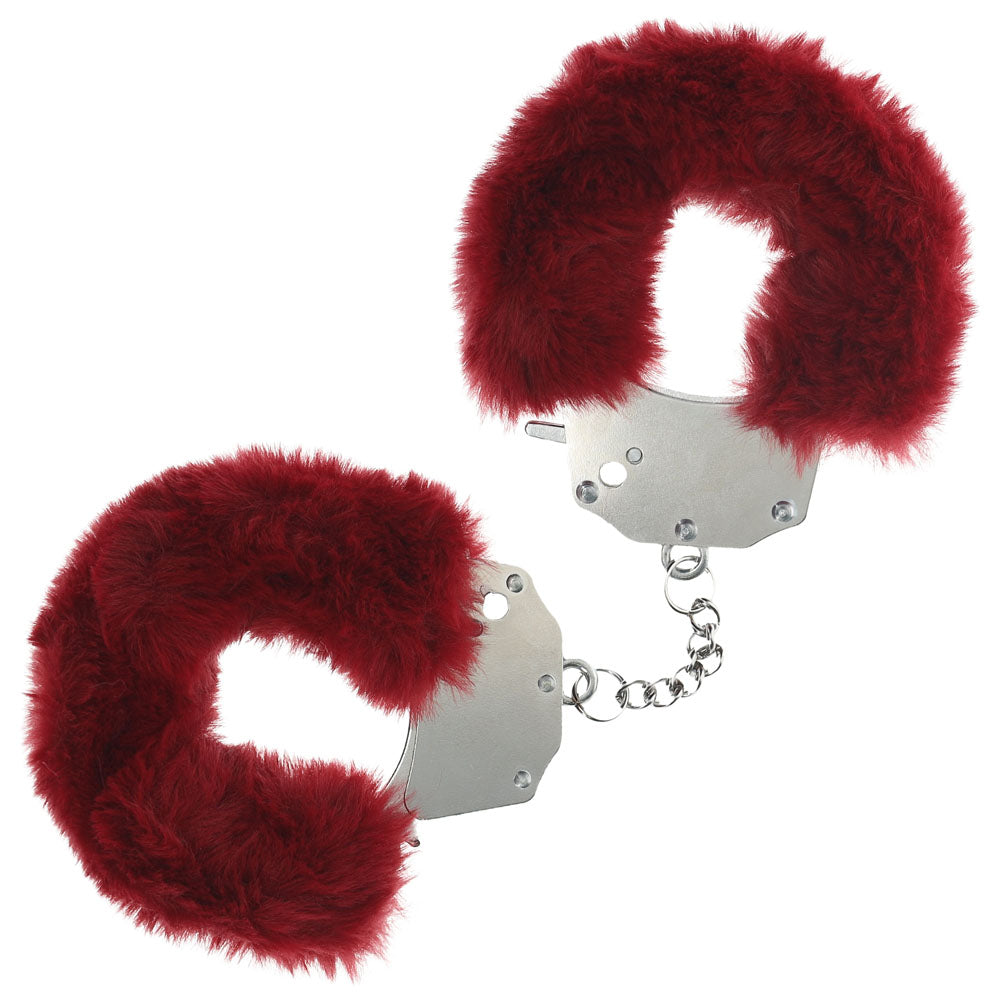 Shots OUCH! Heavy Duty Fluffy Bondage Hand Cuffs Restraints Cuffs And Restraints