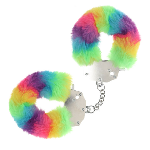 Shots OUCH! Heavy Duty Fluffy Bondage Hand Cuffs Restraints - Cuffs And Restraints