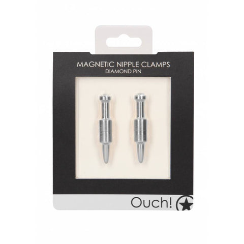 Shots Toys Magnetic Diamond Pin Nipple Clamps - Nipple and Clit Clamps