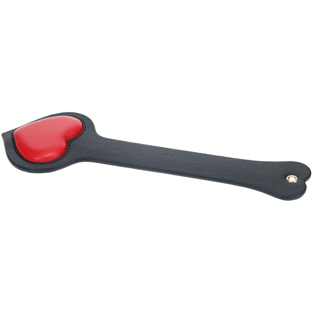 Shots Toys OUCH Milan Collection Heart Shape BDSM Paddle Black / Red Paddles And Slappers