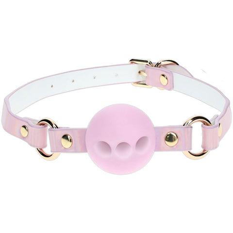 Shots Toys OUCH! Paris Collection Breathable Silicone Ball Gag Restraint - Bondage Gags and Bits