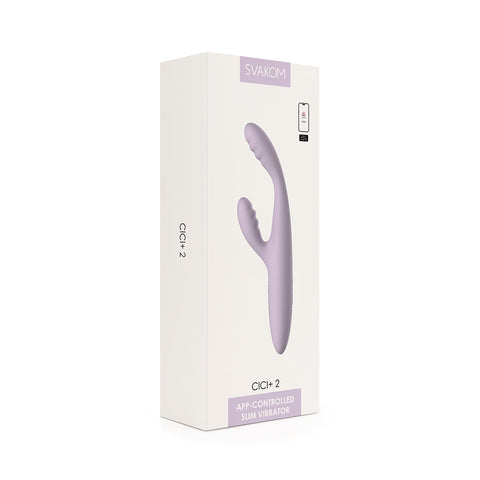 Svakom Cici + 2 App Controlled Slim Rabbit Vibrator - Rabbit Vibrators