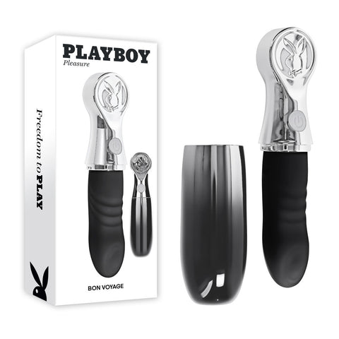 Playboy Pleasure BON VOYAGE Rechargeable Tapping Vibrator - Personal Massagers