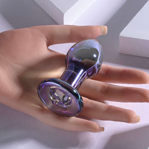 Playboy Pleasure Jewels Plug Glass Anal Plug - Glass Sex Toys
