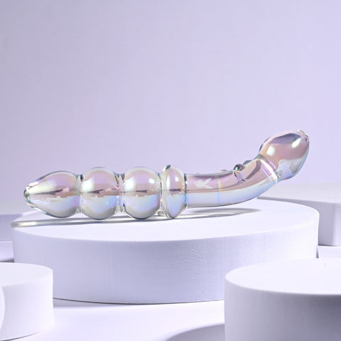 Playboy Pleasure Jewels Double Ended Glass Dildo - Glass Sex Toys