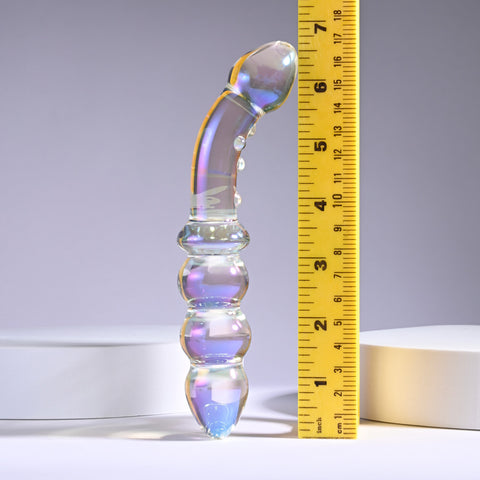 Playboy Pleasure Jewels Double Ended Glass Dildo - Glass Sex Toys