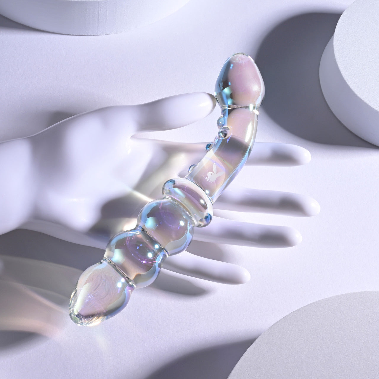 Playboy Pleasure Jewels Double Ended Glass Dildo Glass Sex Toys