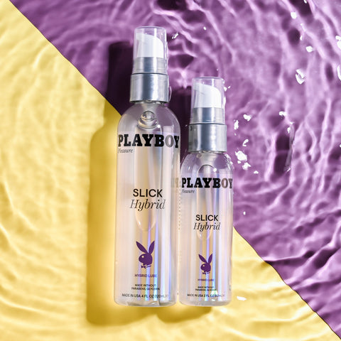 Playboy Pleasure Slick Hybrid Adult Lubricant - Water Based Lubes