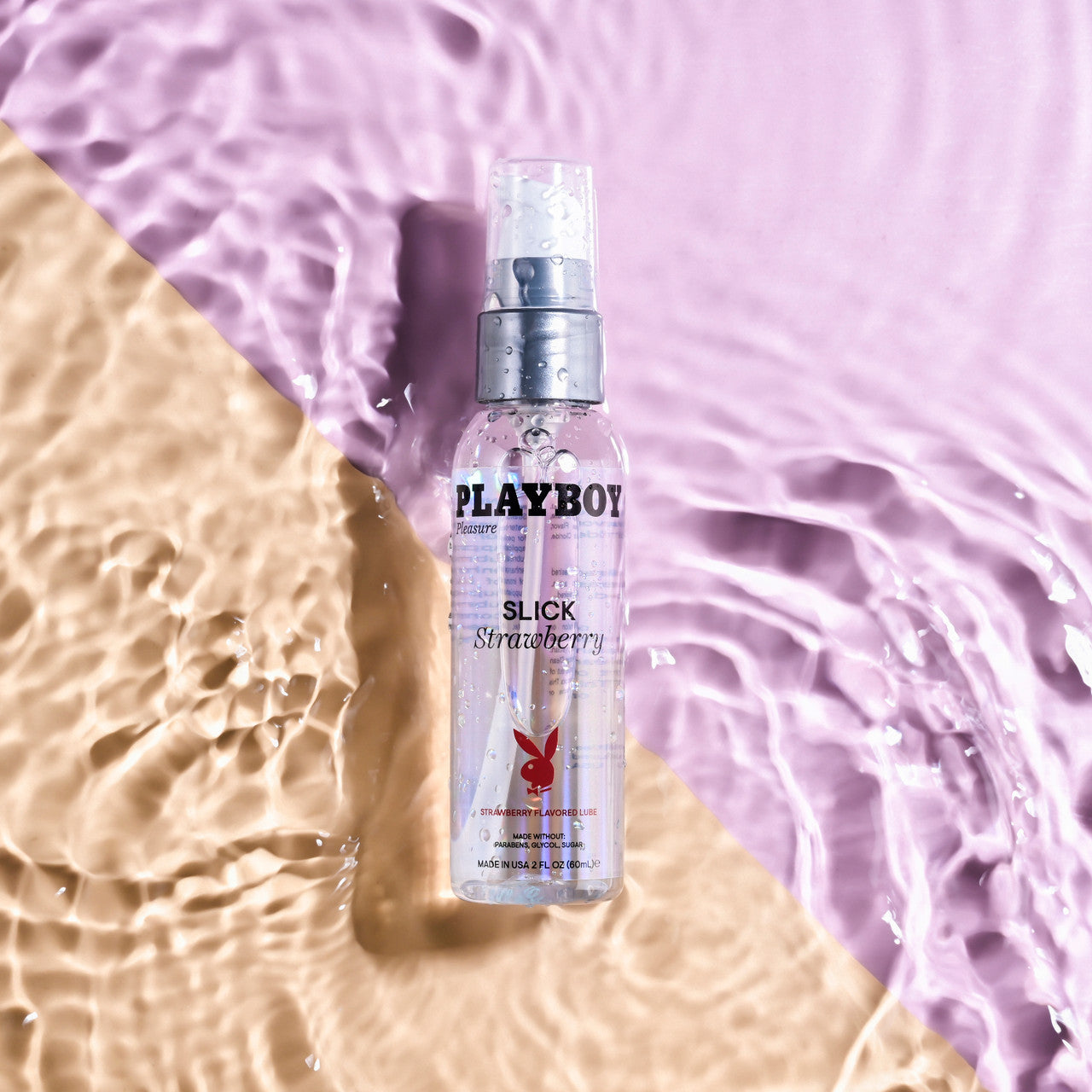 Playboy Pleasure SLICK Strawberry Water Based Lubricant Water Based Lubes