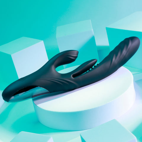Playboy Pleasure Rapid Rabbit Silicone Vibrator - Rabbit Vibrators