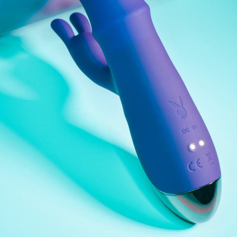 Playboy Pleasure Hop To It 10 Functions Rabbit Vibrator - Rabbit Vibrators