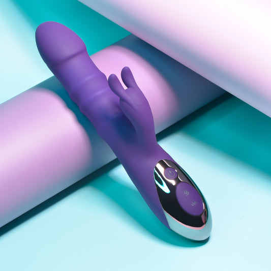 Playboy Pleasure Hop To It 10 Functions Rabbit Vibrator {% if variant != 'Default Title' and variant != blank %} {% endif %} Rabbit Vibrators