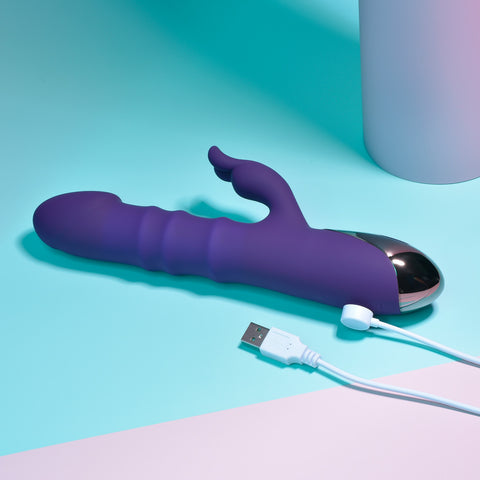 Playboy Pleasure Hop To It 10 Functions Rabbit Vibrator - Rabbit Vibrators