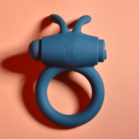 Playboy Pleasure Bunny Buzzer Vibrating Cock Ring - Vibrating Cock Rings