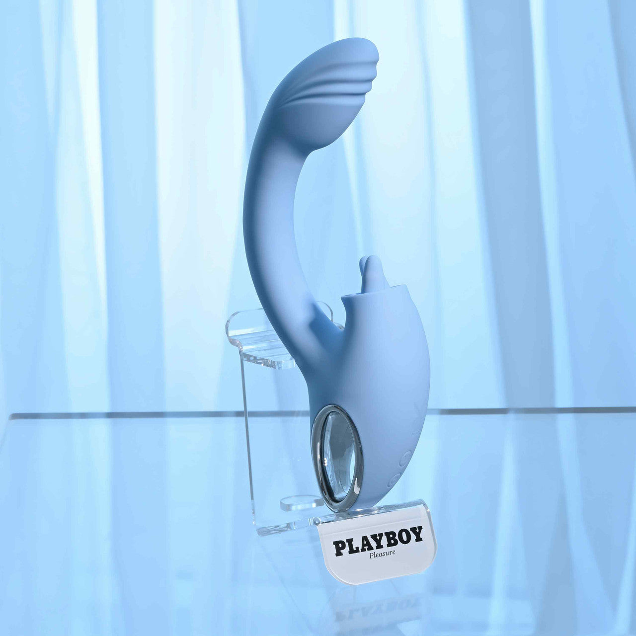 Playboy Pleasure SAPPHIRE SKY Double Tongue Stimulator G-Spot Vibrators
